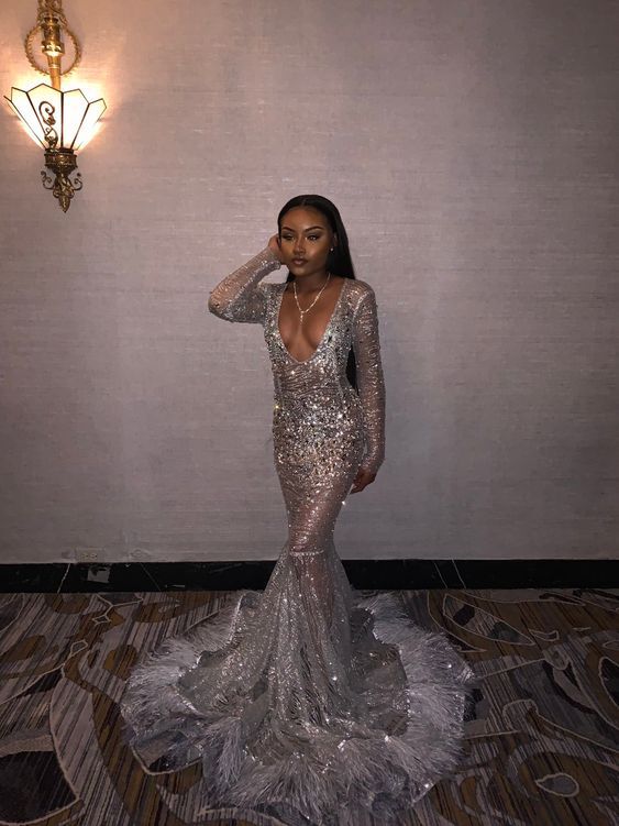Grey Prom Dresses Grey Graduation Dress Ball Gown Sequin Silver Gray Prom Dresses Sexy Mermaid Prom Dress Sequins Long Sleeves Black Girl Grey Prom Dresses Grey Graduation Dress Ball Gown Sequin Silver Gray Prom Dresses Sexy Mermaid Prom Dress Sequins Long Sleeves Black Girl