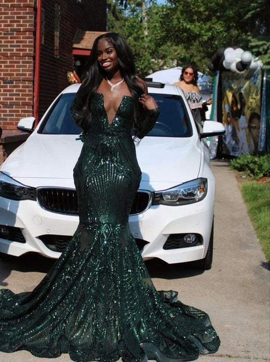 Gala dress, evening dress, prom dresses,Sequins dress,DS4541