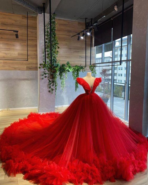 red long prom dress ball gown evening dress,DS4374 DSProm red long prom dress ball gown evening dress,DS4374 DSProm