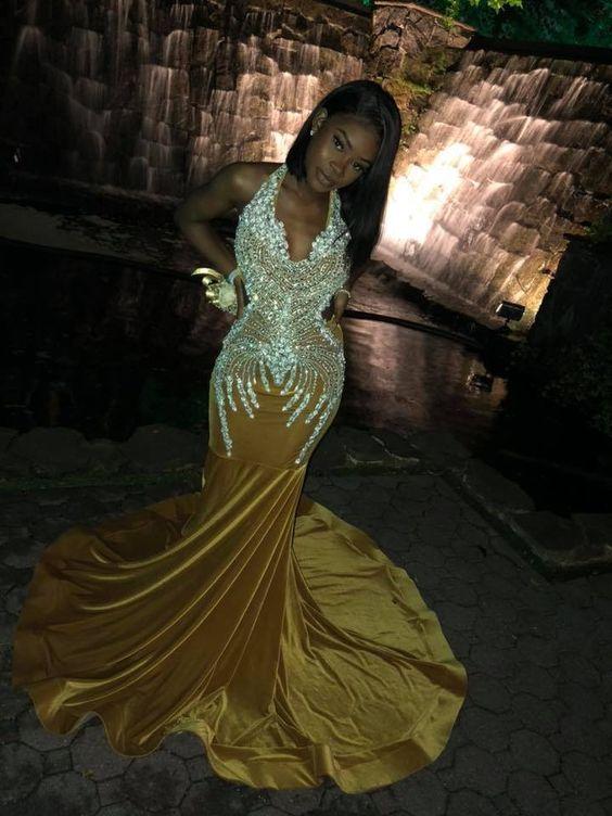 Sparkling Sequins Mermaid Black Girl Prom Dresses,DS4172 DSProm Sparkling Sequins Mermaid Black Girl Prom Dresses,DS4172 DSProm