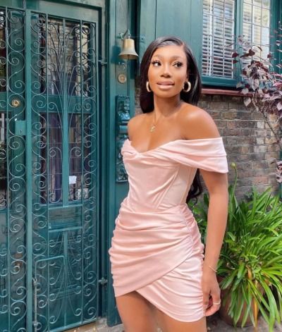 Women Ruffles Sleeve off the Shoulder Pink Homecoming Dresses,DS4773 Women Ruffles Sleeve off the Shoulder Pink Homecoming Dresses,DS4773