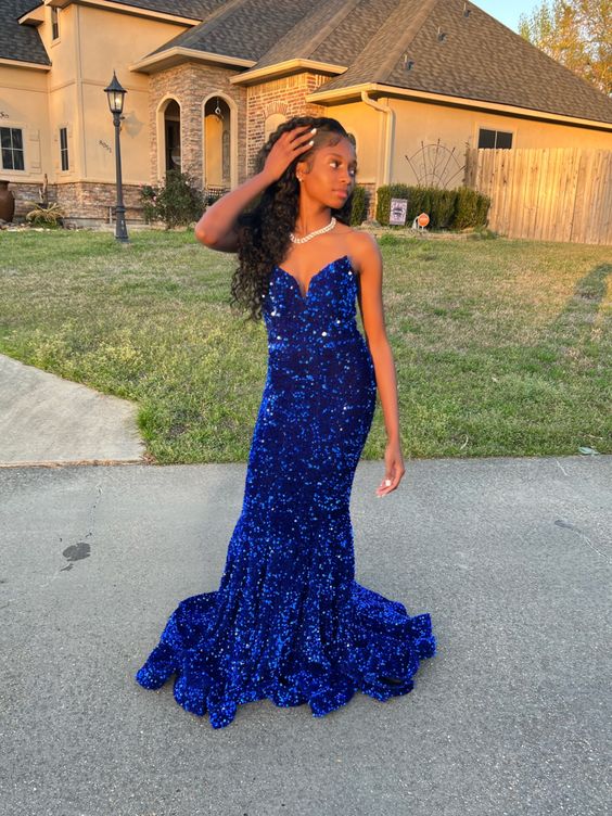 Prom Dress Sequins Formal Evening Gown,DS4854