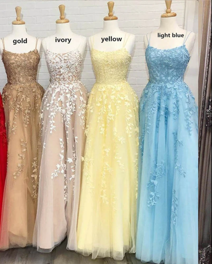 Erstaunlich Elfenbein/Haut Criss-cross Zurück Spaghetti Spitze Ballkleid Süße 16 Tüll Spitze Kleid Mädchen Party Prom Kleider, DS4449