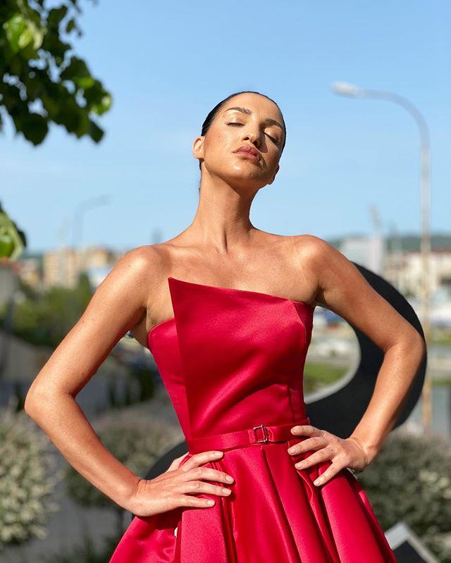 Strapless Long A-line Red Satin Prom Dresses, Simple Elegant Prom Dresses,DS2652
