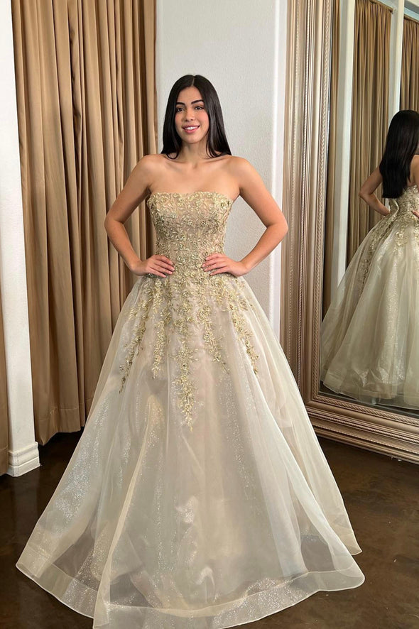 Cute tulle lace long A line prom dress evening dress,DS4594