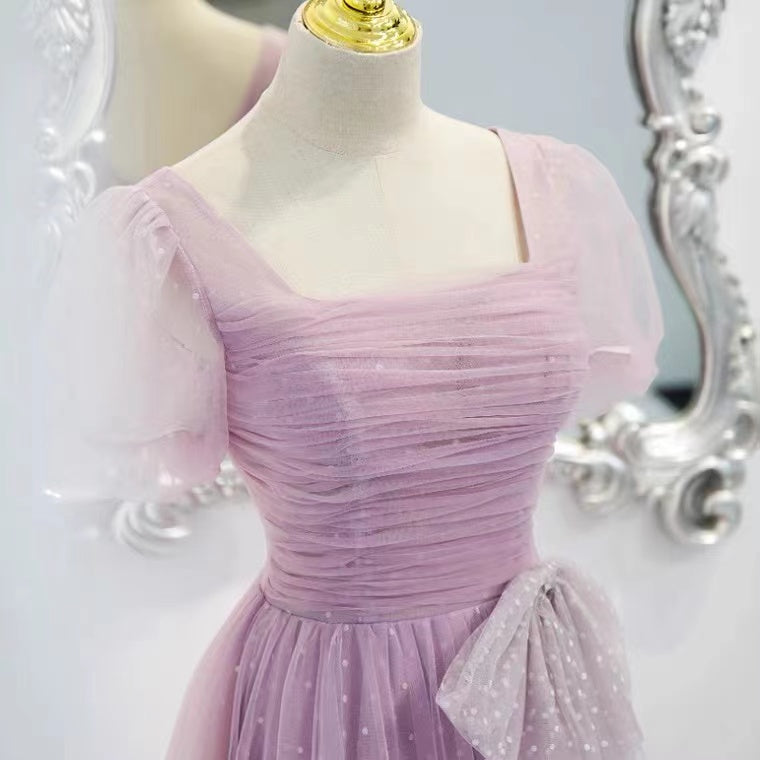 Lila Abendkleid, temperamentvolles Damenkleid, Traumfeenkleid, Maßanfertigung, DP24586