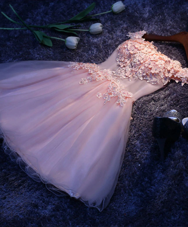 Homecoming-Kleider, A-Linie, kurzes Ballkleid aus Tüllspitze, Homecoming-Kleid, DP24576