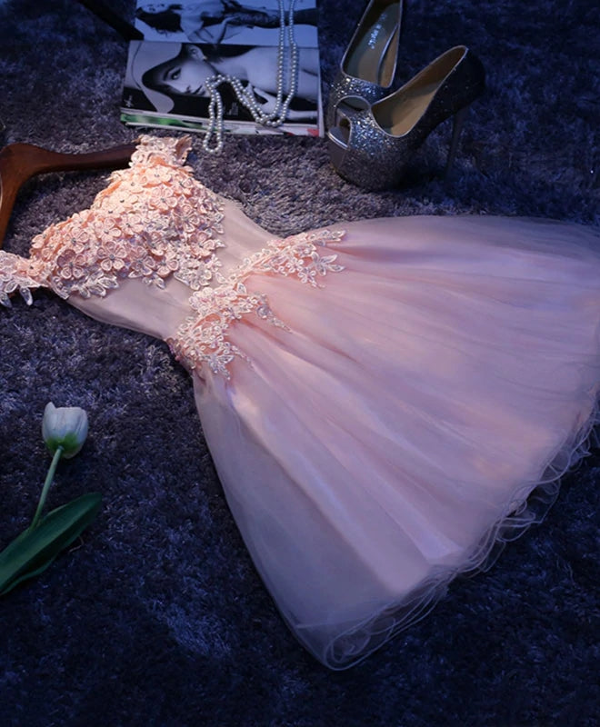 Homecoming-Kleider, A-Linie, kurzes Ballkleid aus Tüllspitze, Homecoming-Kleid, DP24576