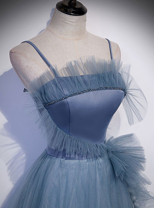 Ballkleider, Langes Ballkleid aus Tüll, A-Linien-Abendkleid, DP24573