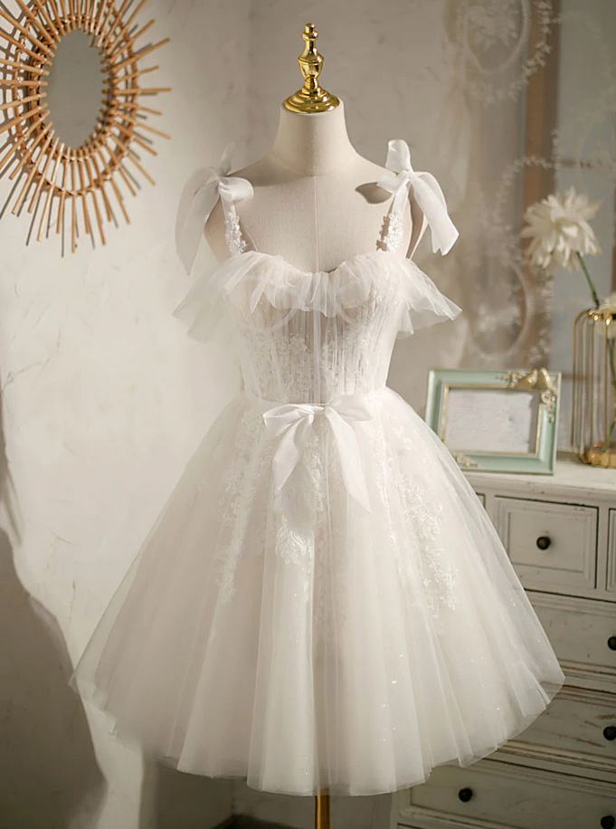 Homecoming-Kleider, kurzes Ballkleid aus Tüllspitze, süßes Homecoming-Kleid, DP24568
