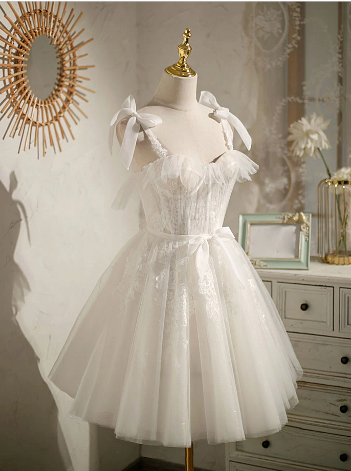 Homecoming-Kleider, kurzes Ballkleid aus Tüllspitze, süßes Homecoming-Kleid, DP24568