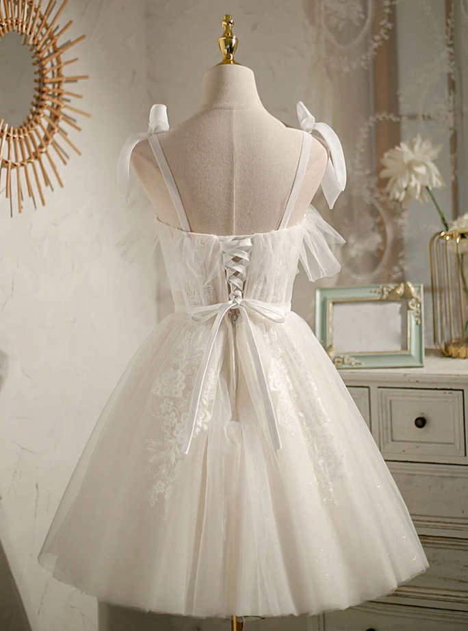 Homecoming-Kleider, kurzes Ballkleid aus Tüllspitze, süßes Homecoming-Kleid, DP24568