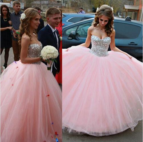 Pink Beaded Quinceanera Dress, Ball Gown, Sweet 16 Dresses, Prom Dress, Graduation Party Dresses ,DS4474