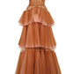 Vintage Elegant A-Line Tiered Prom Dress Long Sweetheart Evening Dress Chiffon  Formal Dress, DP6588