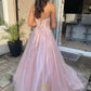Elegant Strapless Pink Tulle Lace Appliques Sweet 16 Quinceanera Ball Gown DP8270