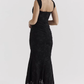 Elegant Off-the-Shoulder Lace Mermaid Prom Gown Ruched Evening Dress DP8146