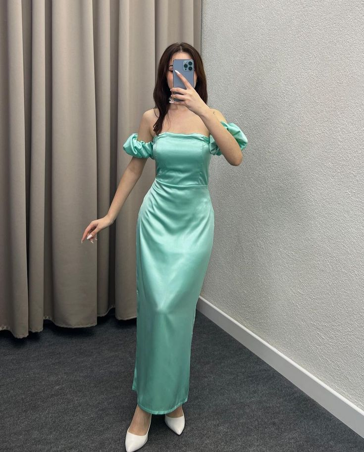 Elegant Wine Red Sheath Satin Long Party Dress Wedding Guest Dress, DP3762