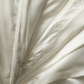 Vintage Cream Satin Halter-Neck Ruched Bodice 3D Flower Wedding Dress DP7642