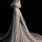 Elegant Off-Shoulder Glittering Tulle Wedding Dress Mermaid Bridal Gown DP7053