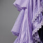 Chic Lavender Tulle Tiered High-Low Evening Gown Lace Trim A-Line Prom Dress  DP7870