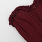 Vintage Burgundy Sweetheart Strapless A-Line Sleeveless Short Summer Dresses Party Dress Homecoming Dress DP6395