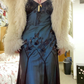 Vintage Spaghetti Straps Beadings Long Formal Evening Gown DP3888