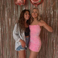 Lovely Pink Sequins Sheath Mini Birthday Dress Homecoming Dress, DP3268