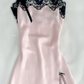 Light Pink Straps Lace Sexy Birthday Outfits Mini Party Dress, DP3511