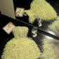 Fashion Yellow Sequined Strapless A-Line Veil Design Tulle Party Dress Homecoming Dress DP6246