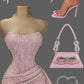 Cute Pink Shiny Sequin Strapless Bodycon Short Party Dress Cocktail Dress Homecoming Dress DP6438