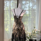 Elegant V-neck Applique Beaded Sequin Romantic Chiffon Evening Dress Prom Dresses DP6142