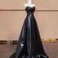 Black Sweetheart A-Line Fashion Party Gown Long Prom Dress, DP3618