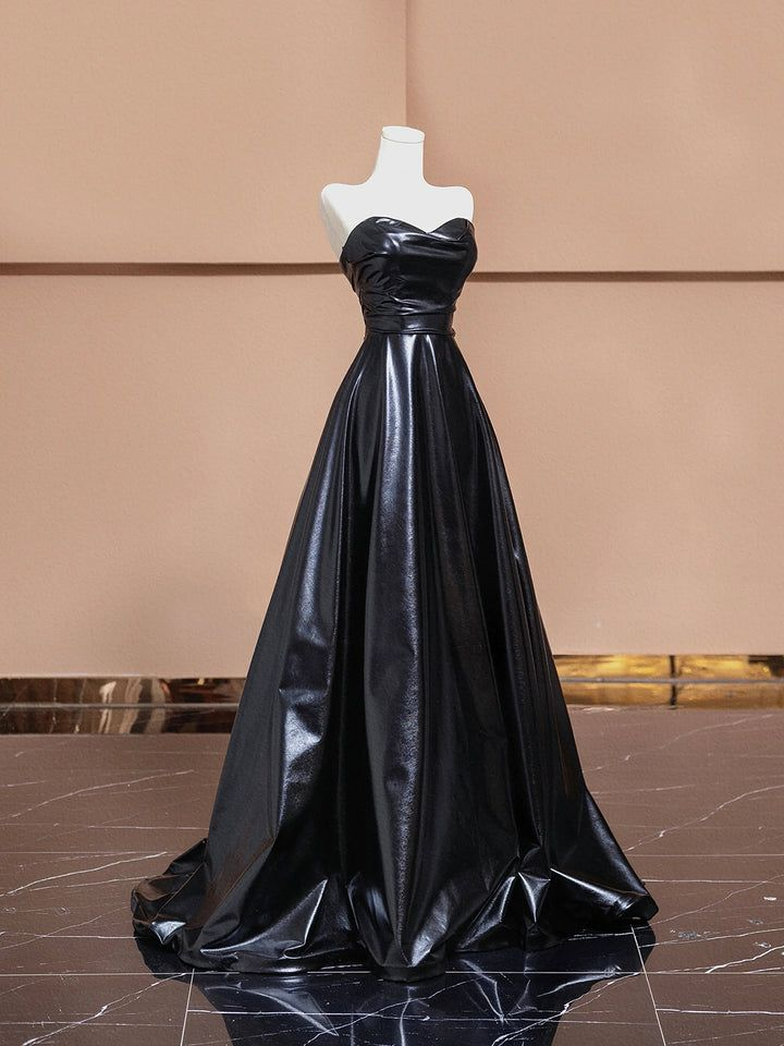 Black Sweetheart A-Line Fashion Party Gown Long Prom Dress, DP3618