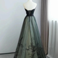 Elegant Sweatheart A-Line Lace Tulle Long Formal Prom Dress, DP2819