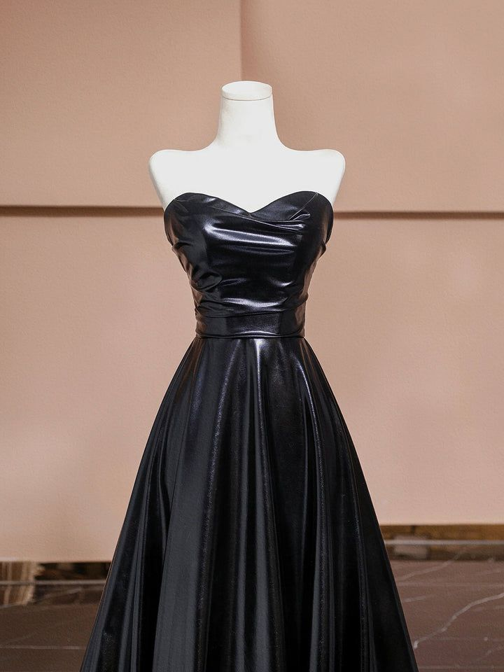 Black Sweetheart A-Line Fashion Party Gown Long Prom Dress, DP3618