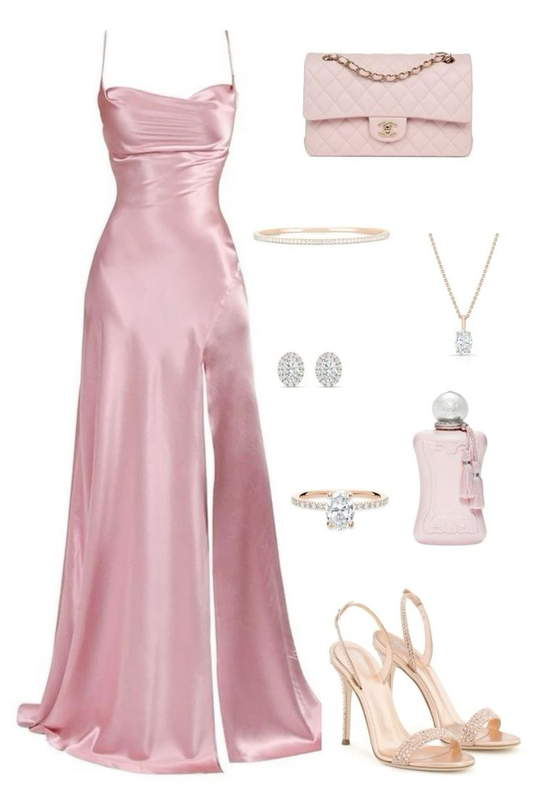 Pink Spaghetti Straps Sheath Satin Party Dress Wedding Guest Dress, DP3663