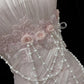 Elegant Light Pink Strapless Chiffon Sweet 16 Quinceanera Mermaid Evening Dress Ball Gown DP6289