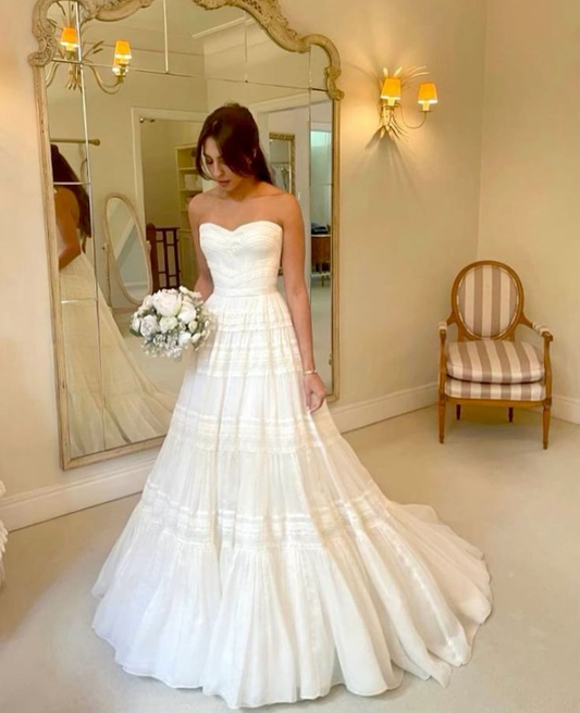 Gorgeous Sweetheart A-Line Elegant Wedding Reception Dress, DP3639