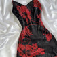 Robe de bal vintage à appliques perlées, robe de soirée fourreau à bretelles spaghetti, robe de fée DP6651