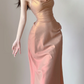 Elegant Ombre Straps Sheath Long Party Dress Pretty Evening Gown, DP5378