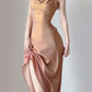 Elegant Ombre Straps Sheath Long Party Dress Pretty Evening Gown, DP5378