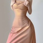 Elegant Ombre Straps Sheath Long Party Dress Pretty Evening Gown, DP5378