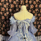 Vintage Ombre Off-the-shoulder Applique Beaded Sweet 16 Quinceanera A-Line Evening Dress Ball Gown DP6292
