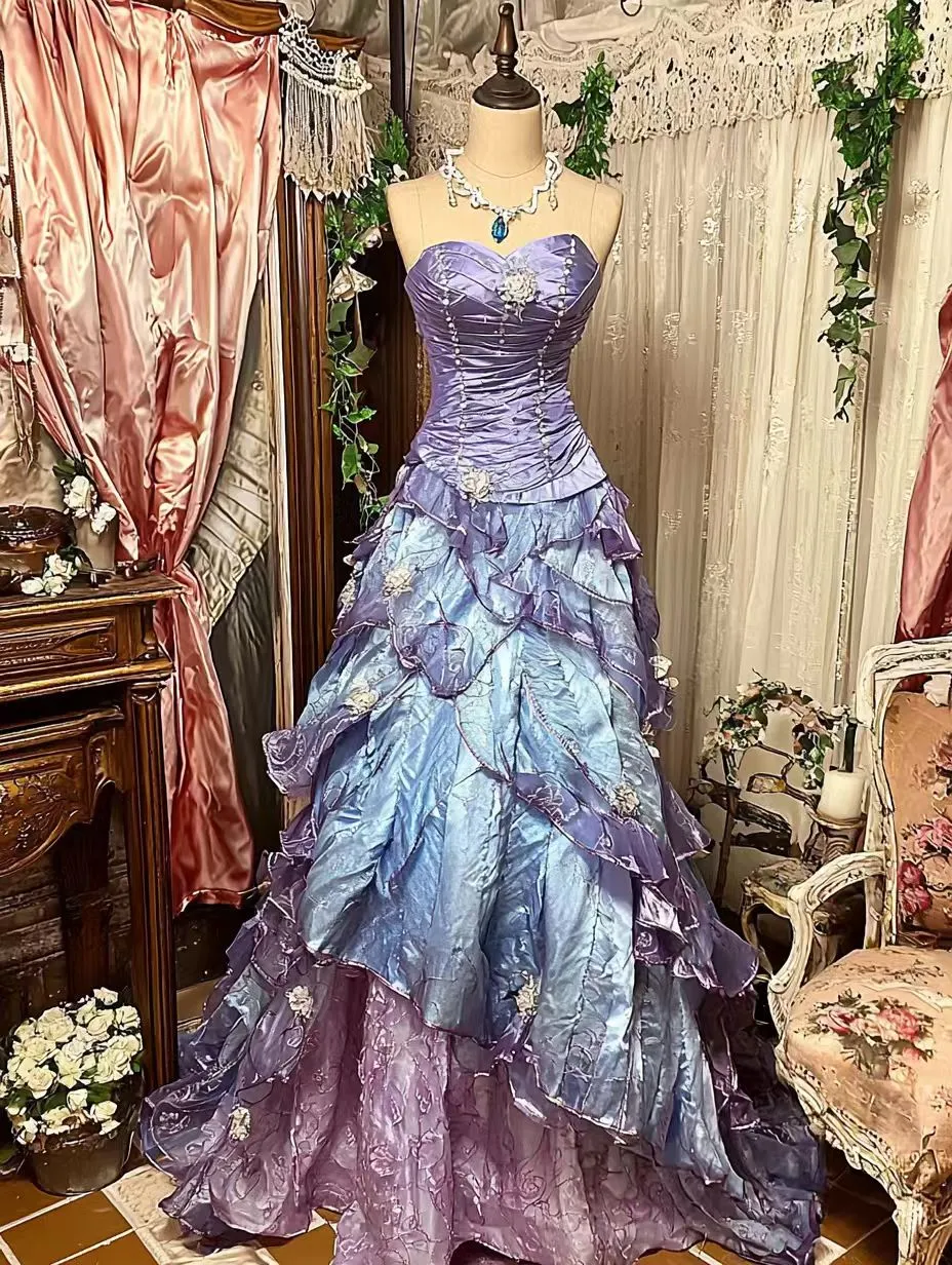 Retro Sweetheart A-Line Beaded Appliques Formal Prom Dress Birthday Ball Gown, DP5419