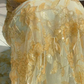 Stunning Light Yellow Straps Beading Mermaid Lace Long Prom Dress Evening Gown DP3855