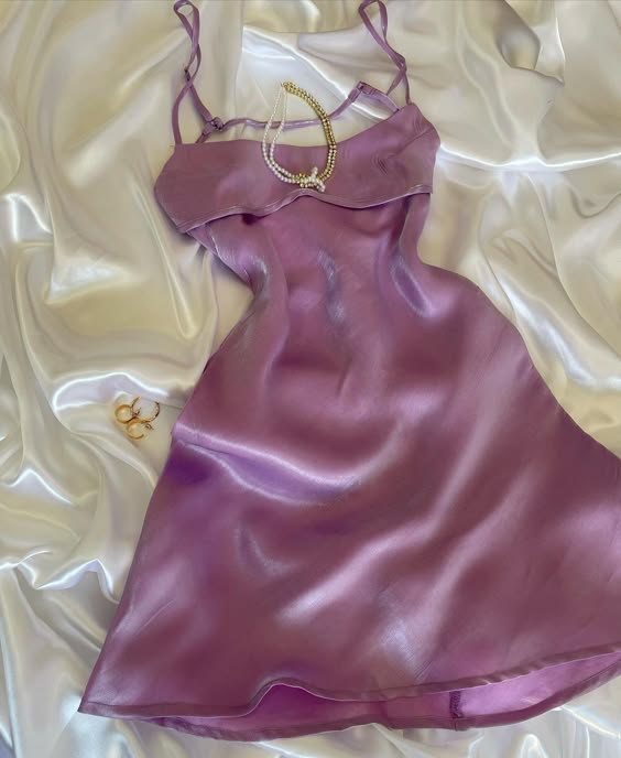 Purple Spaghetti Straps Satin Sheath Homecoming Dress Birthday Outfits, DP3535