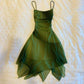 Green Spaghetti Straps Sheath Shiny Evening Party Dress Cocktail Dress, DP3249