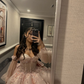 Pink Off Shoulder Tulle Princess Sweet 16 Ball Gown Quinceanera Dress DP3857