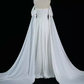 White Off Shoulder A-Line Long Formal Prom Dress Evening Gown, DP2907