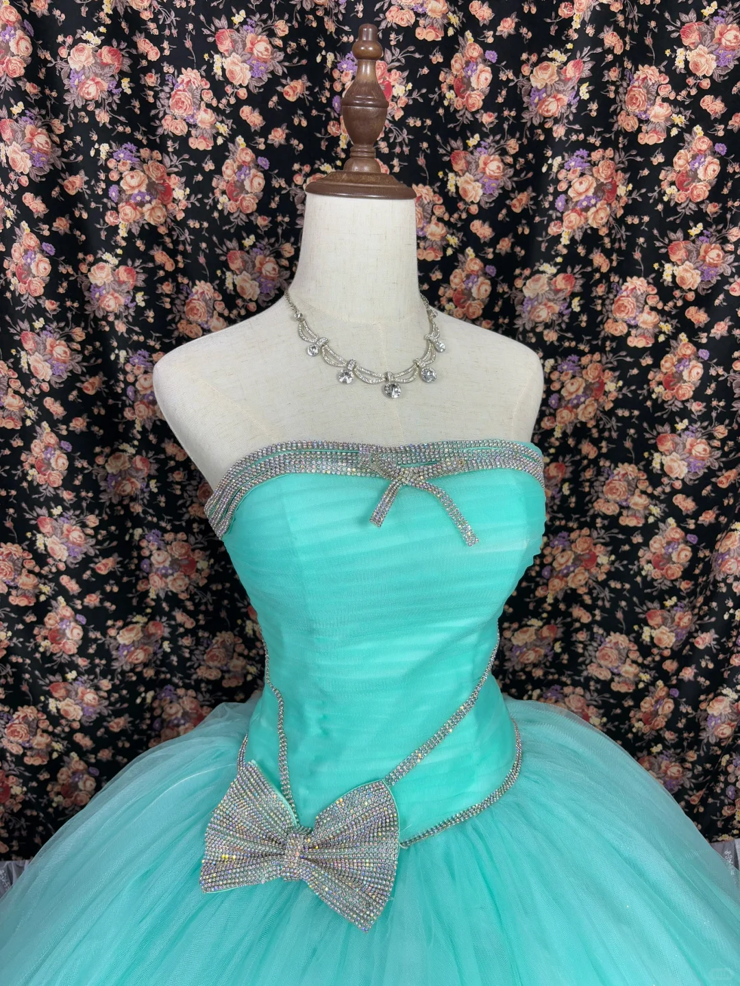 Gorgeous Shiny Beaded Sweet 16 Quinceanera Strapless A-Line Floor-length Prom Dress Evening Dress Ball Gown DP6413